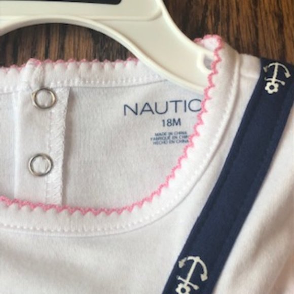 NWT Nautica 18 M one piece shorts romper - Picture 3 of 6